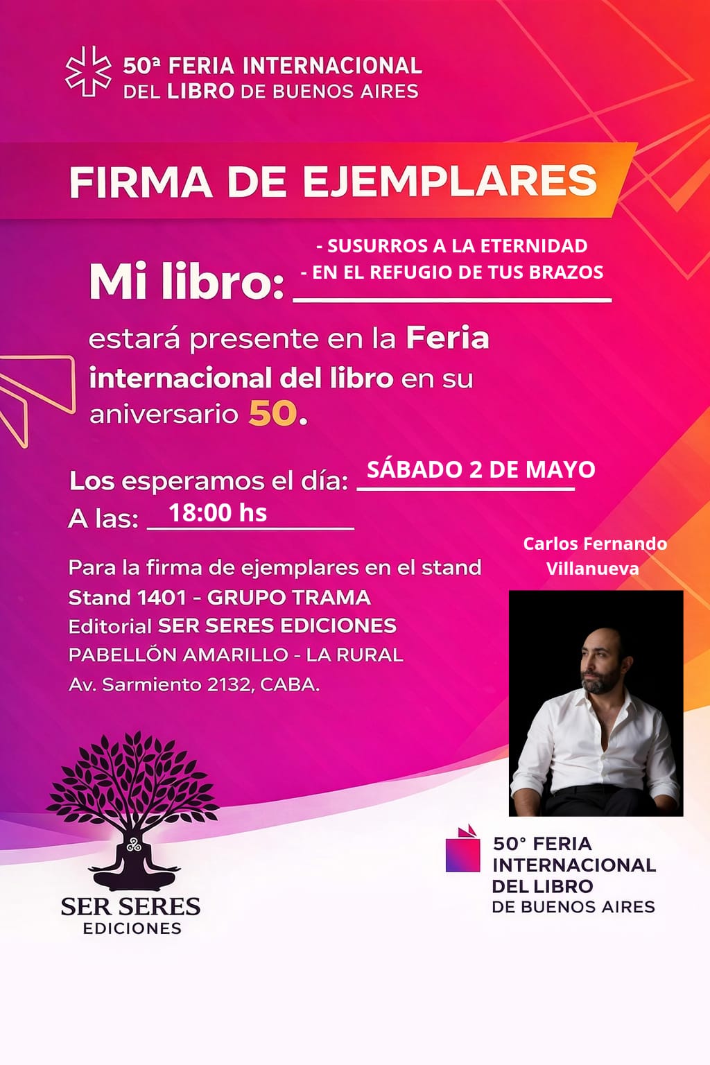 Firma de Ejemplares en la Feria Internacional del Libro de Buenos Aires